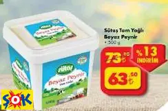 SÜTAŞ TAM YAĞLI BEYAZ PEYNİR 500G